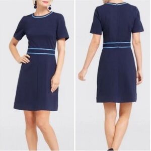 Draper James Navy Short Sleeve Dress, size Large